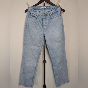 GRLFRND Women's Size 26 Carmen Light Blue Straight Leg Jeans